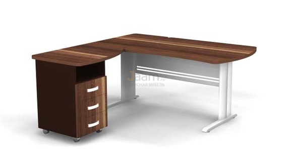 Мебель для персонала Угловое рабочее место на L-обр. каркасе левое B199/1