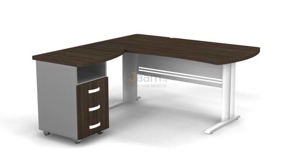 Мебель для персонала Угловое рабочее место на L-обр. каркасе левое B199/1