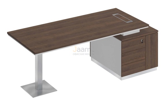Кабинет руководителя Стол на опорной тумбе правый СИ 106пр