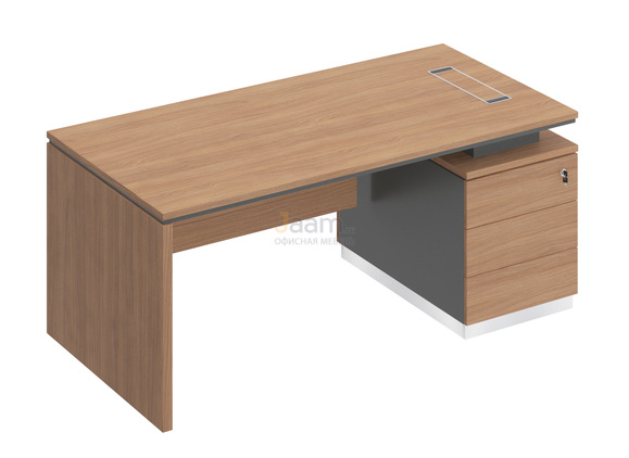 Кабинет руководителя Стол на опорной тумбе правый СИ 109пр