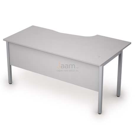 Мебель для персонала Стол криволинейный на металлических опорах левый 2МД.120