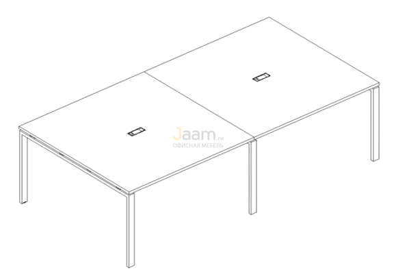 Стол Стол для переговоров на металлокаркасе UNO Б1 133-2 БП