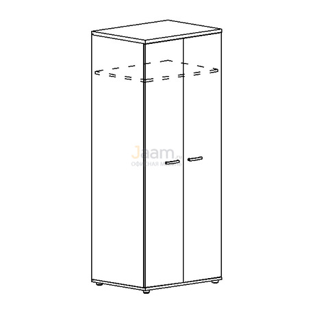 Мебель для персонала Офисный шкаф для одежды глубокий А4 9311