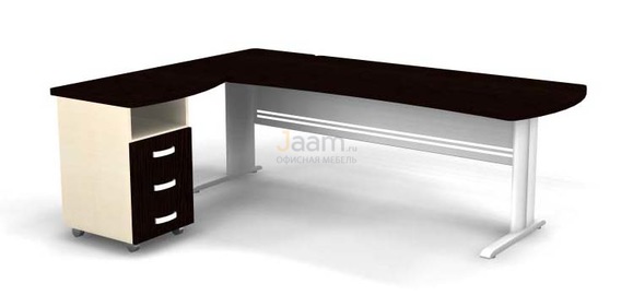 Мебель для персонала Угловое рабочее место на L-обр. каркасе левое B193/1