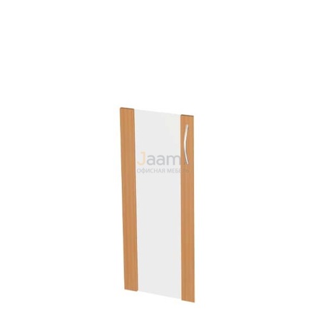 Мебель для персонала Дверь стеклянная низкая в рамке ЛДСП левая Э-51.0 Л