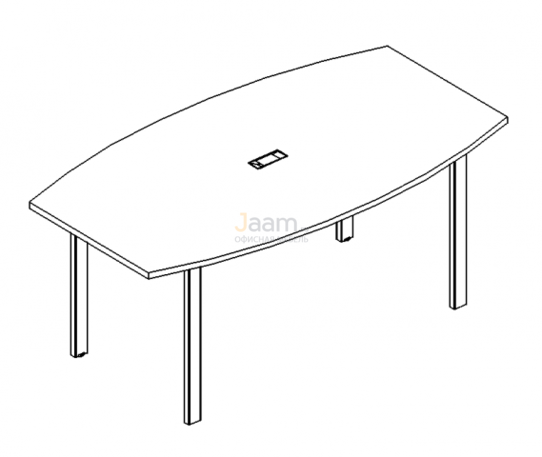 Стол Стол для переговоров фигурный на металлокаркасе UNO Б1 112 БП