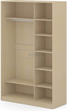 Мебель для персонала Офисный шкаф-купе с двумя зеркальными дверями ПК-ШК-КМШ240Х150СЗ2