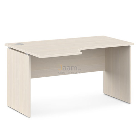 Мебель для персонала Стол письменный с заглушкой кабель-канала V-44л