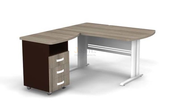 Мебель для персонала Угловое рабочее место на L-обр. каркасе левое B175/1