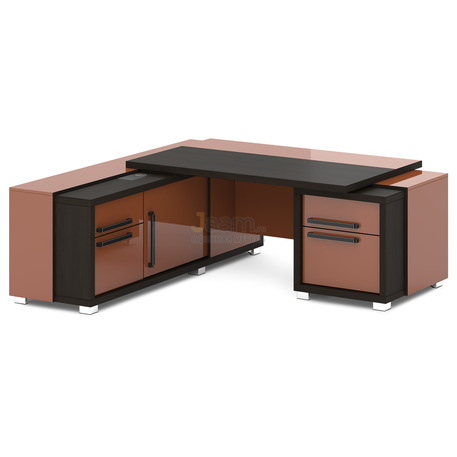 Кабинет руководителя Стол с тумбой и греденцией L-13пр/л
