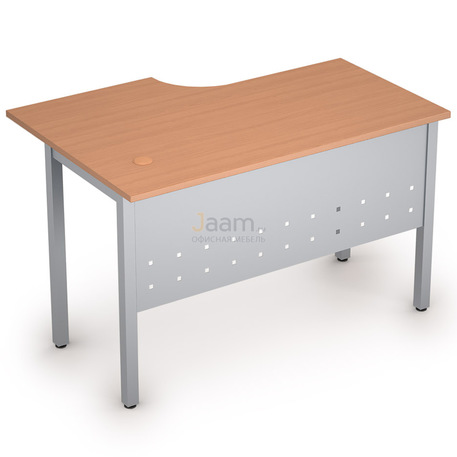 Мебель для персонала Стол криволинейный на металлических опорах правый 2МК.144