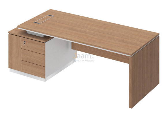 Кабинет руководителя Стол на опорной тумбе левый СИ 112л