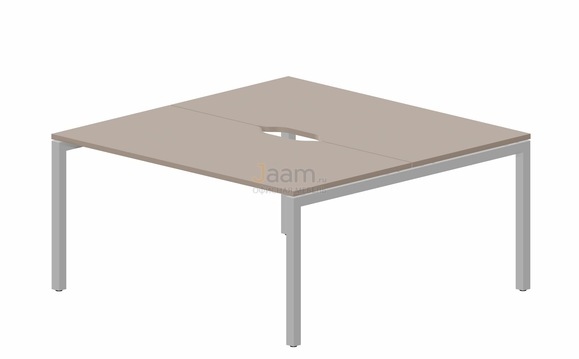 Мебель для персонала Составной стол на 2 рабочих места PEN2TV168 (2 эргономичных выреза)