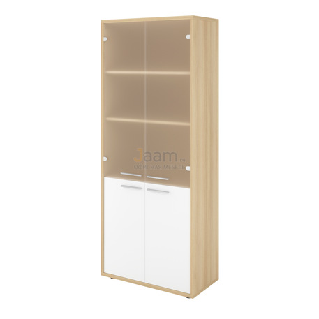 Мебель для персонала Стеллаж высокий со стеклом ДБ42