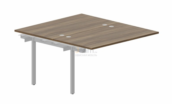 Мебель для персонала Составной стол на 2 рабочих места PEN2TPG148 - (4 громмета) приставной элемент