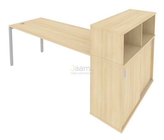 Мебель для персонала Стол письменный с опорным шкафом-купе Б.РС-СШК-3.5