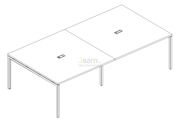 Стол Стол для переговоров на металлокаркасе DUE Б2 132-2 БП