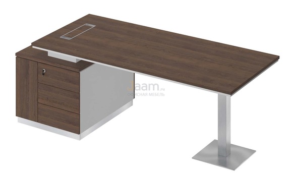 Кабинет руководителя Стол на опорной тумбе левый СИ 106л