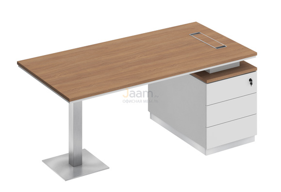 Кабинет руководителя Стол на опорной тумбе правый СИ 103пр