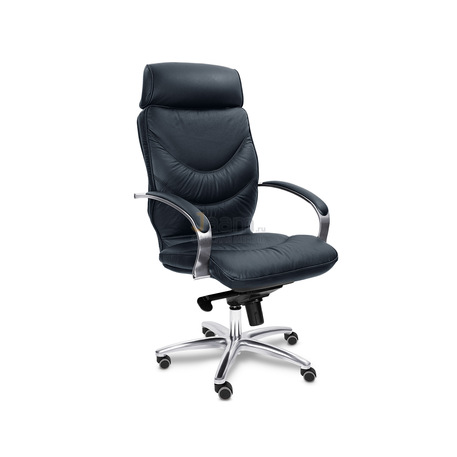 Кресло LEEDS CHROME A кожа+кож.зам.