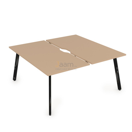 Мебель для персонала Стол системы БЕНЧ на 2 рабочих места порошковое покрытие 10БДВ.284