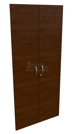 Стол Двери деревянные высокие с замком, ручка скоба 11552