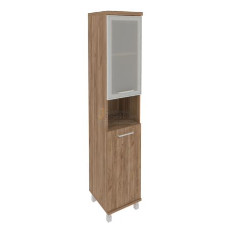 Кабинет руководителя Офисный шкаф высокий узкий левый KSU-1.4R Л