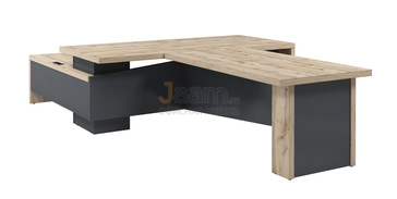 Кабинет руководителя Стол с тумбой и брифинг приставкой правый Т-922пр