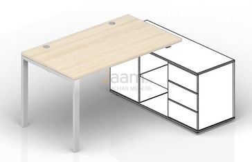 Мебель для персонала Стол для крепления к сервисной опорной тумбе (2 громмета) STG168FU