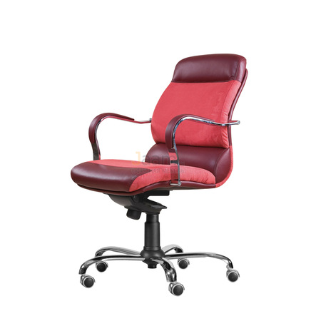 Кресло Комфорт/Д комб. Кожа нестандартная/база хром