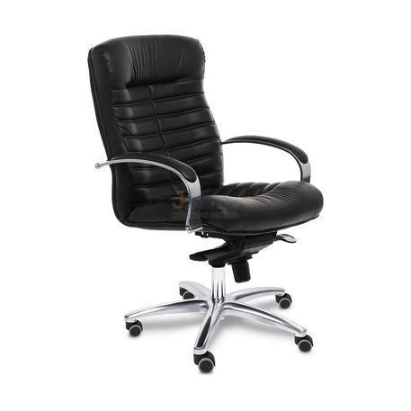 Кресло ORION CHROME B кожа+кож.зам.