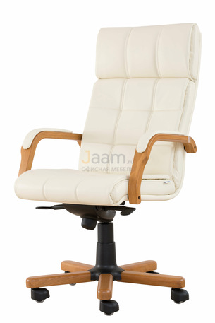 Кресло Верона/П кожа LUX нестандарт/база дерево