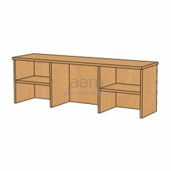 Мебель для персонала Полка настольная с задней стенкой ПФ006