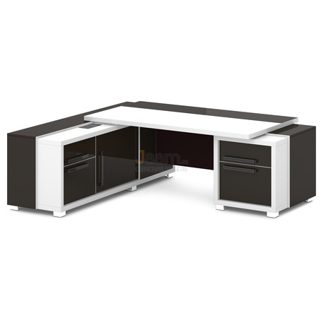 Кабинет руководителя Стол с тумбой и греденцией L-18пр/л