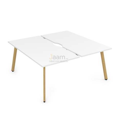 Мебель для персонала Стол системы БЕНЧ на 2 рабочих места Iron Wood 10БДВ.284