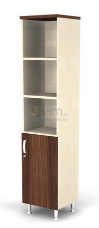 Мебель для персонала Стеллаж полуоткрытый 5-ур., глухая R-дверь BR81.0503