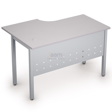 Мебель для персонала Стол криволинейный на металлических опорах правый 2МК.144