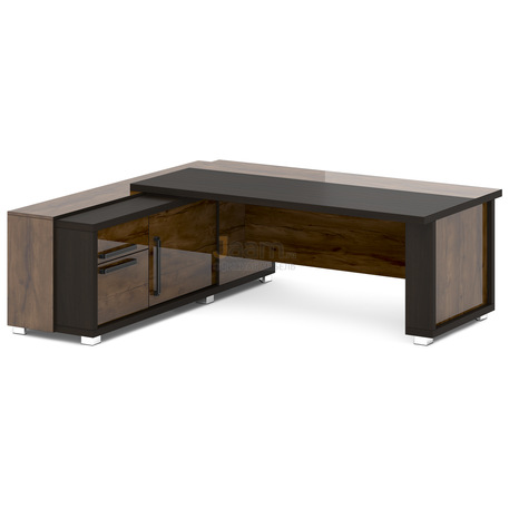 Кабинет руководителя Стол руководителя с тумбой-греденцией L-117пр/л