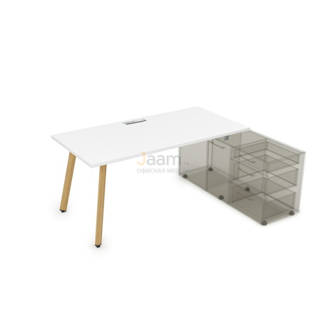 Мебель для персонала Стол рабочий с тумбой опорной Iron Wood 10СТО.084