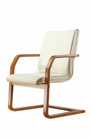 Кресло Лондон/В Кожа нестандартная/база дерево