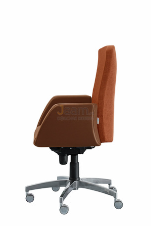 Кресло Сигма/Д комбиниров. кожа стандарт/база алюминий