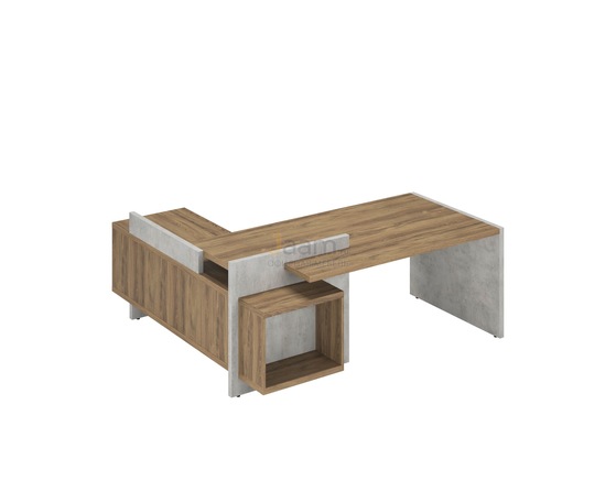 Кабинет руководителя Стол руководителя на опорной тумбе левый СФ-531211