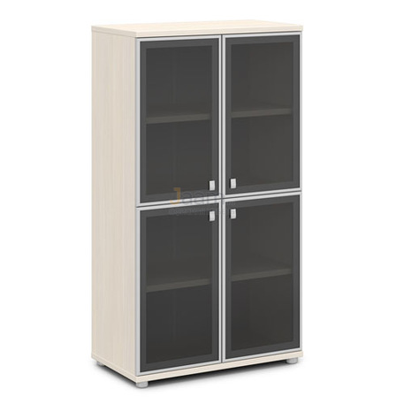 Мебель для персонала Шкаф стеклом в алюминиевом профиле V-669