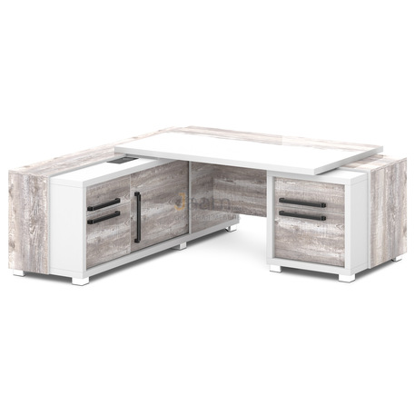 Кабинет руководителя Стол с тумбой и греденцией L-13пр/л