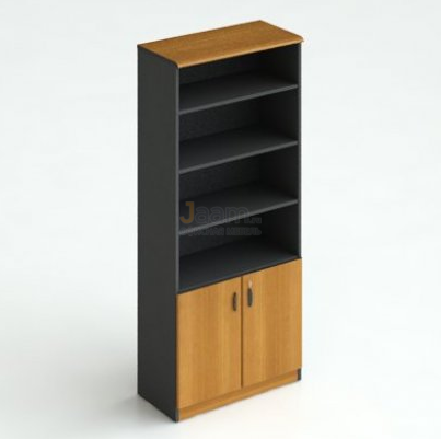 Кабинет руководителя Офисный шкаф для документов с открытыми полками 231 ДСП Тик