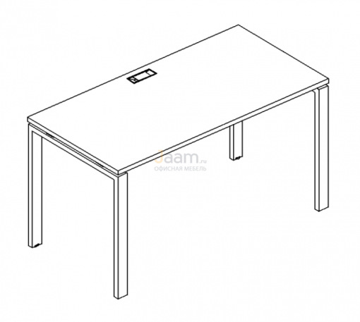 Мебель для персонала Стол письменный на металлокаркасе UNO Б1 005 БП