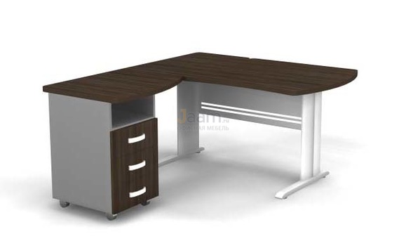 Мебель для персонала Угловое рабочее место на L-обр. каркасе левое B175/1