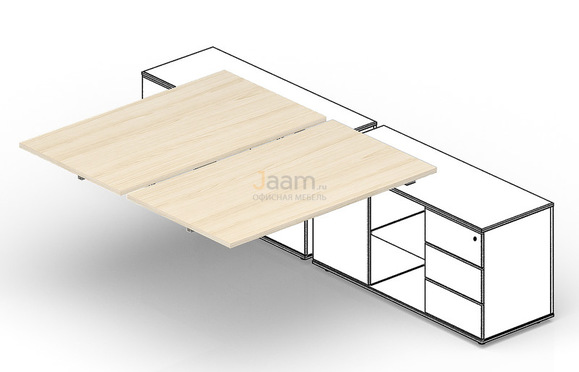 Мебель для персонала Приставной элемент ST2TPS146FU