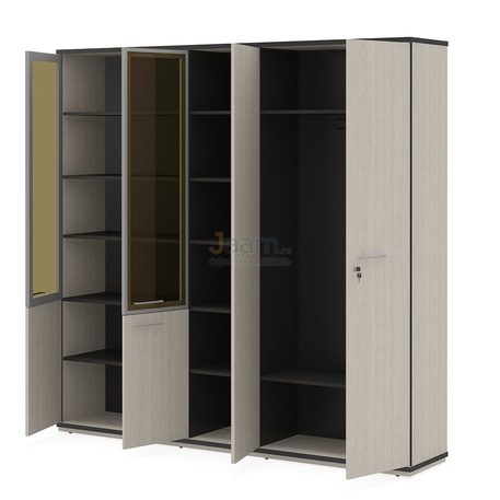 Кабинет руководителя Гардероб комбинированный глубокий ПК-СЕ-ШГ3С220Х225К1Г1ДС/Г