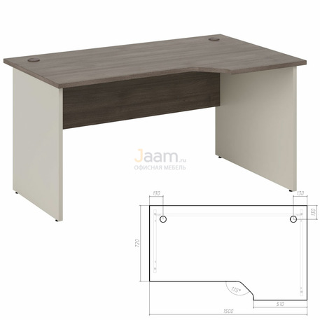 Мебель для персонала Стол эргономичный лев./прав. 150 New Line NLN36315521